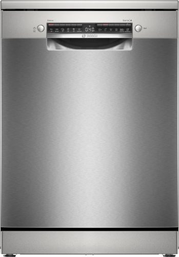 BOSCH SMS4HVI00E Serie|4 Szabadonálló mosogatógép | 14 teríték | Wifi | VarioDrawer | VarioFlex | RackMatic | Silver-inox | 60 cm