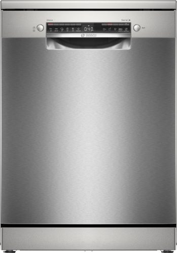 BOSCH SMS4HVI02E Serie|4 Szabadonálló mosogatógép | 14 teríték | Wifi | VarioDrawer | VarioFlex | RackMatic | Silver-inox | 60 cm