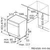 BOSCH SMU4HVS00E Serie|4 Pult alá beépíthető mosogatógép | Nemesacél | 60 cm