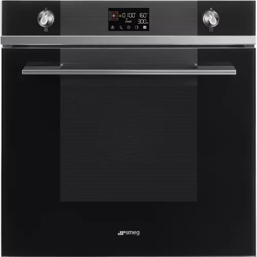 SMEG KOMBINÁLT MIKROHULLÁMÚ SÜTŐ,Linea design, 11+1 funkció, LCD kijelző, feketeüveg