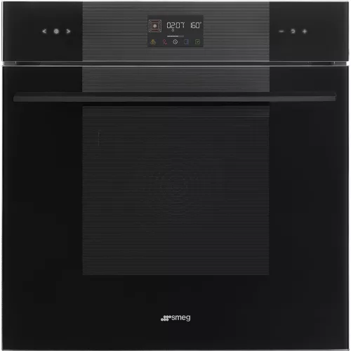 SMEG HŐLÉGKEVERÉSES SÜTŐ, Linea design, Galileo, 60 cm, ES LCD, mélyfekete üveg