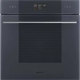   SMEG HŐLÉGKEVERÉSES SÜTŐ, Linea design, Galileo, 60 cm, ES LCD, neptune szürke üveg