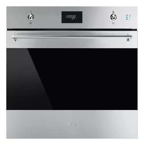 SMEG KOMBINÁLT SÜTŐ, GŐZFUNKCIÓVAL, Classica design, Galileo, 60 cm, CS LCD, inox