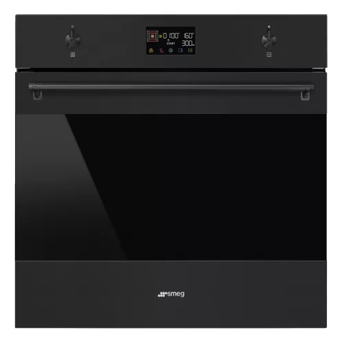 SMEG KOMBINÁLT MIKROHULLÁMÚ SÜTŐ, Classica design, Galileo, 60 cm, ES LCD, matt fekete