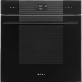   SMEG PIROLITIKUS HŐLÉGKEVERÉSES SÜTŐ, Linea design, Galileo, 60 cm, ES LCD, mélyfekete üveg