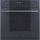 SMEG PIROLITIKUS HŐLÉGKEVERÉSES SÜTŐ, Linea design, Galileo, 60 cm, ES LCD, neptune szürke üveg