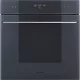 SMEG PIROLITIKUS HŐLÉGKEVERÉSES SÜTŐ, Linea design, Galileo, 60 cm, ES LCD, neptune szürke üveg