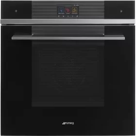   SMEG PIROLITIKUS HŐLÉGKEVERÉSES SÜTŐ,Linea,10+1 funkció,150 automatikus program,színes TFT kijelző,fekete üveg