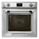 SMEG PIROLITIKUS HŐLÉGKEVERÉSES SÜTŐ, Victoria design, Galileo, 60 cm, ES LCD, inox