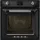 SMEG KOMBINÁLT PIROLITIKUS SÜTŐ, GŐZFUNKCIÓVAL, Victoria design, Galileo, 60 cm, ES LCD, fekete