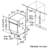 BOSCH SPI2HKS02E Serie|2 Beépíthető kezelőpaneles mosogatógép | 45 cm