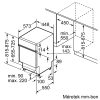 Bosch SPI6YMS17E Serie|6 Beépíthető kezelőpaneles mosogatógép | 10 teríték | Wifi | VarioDrawer | VarioFlex | RackMatic | PerfectDry Zeolith szárítás | 45 cm
