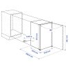 Electrolux Ikea SVALKAS Beépíthető hűtőszekrény | 110 l | 87,3 cm magas | 54,8 cm széles
