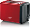 Bosch TAT3P424 kenyérpirító, 2 szeletes, DesignLine, metálpiros-fekete