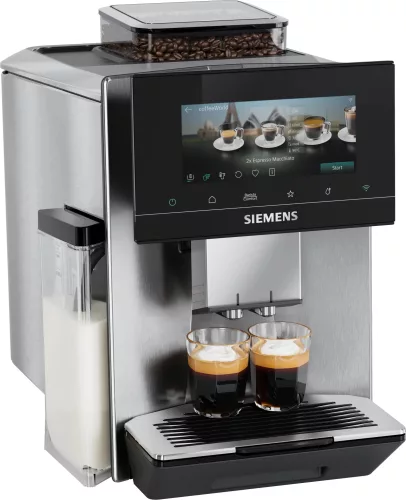 SIEMENS TQ923E83 Teljesen automata kávéfőző | EQ900 | Nemesacél| Kivehető víztartály | 19 bar