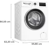 BOSCH WAN2426NBY Serie|4 Elöltöltős mosógép  