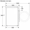 BOSCH WGB266A5BY Serie|8 elöltöltős mosógép i-DOS, 11 kg, 1600 f/p