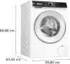 BOSCH WNG254A7BY Serie|6 Mosó-szárítógép, i-DOS, 10,5/6 kg, 1400 f/p