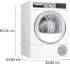 BOSCH WQG24591BY Serie|6 Hőszívattyús kondenzációs szárítógép  