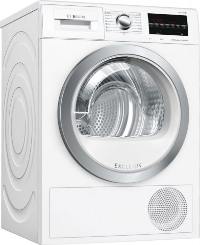 BOSCH WTW85491BY Serie|6 Hőszívattyús kondenzációs szárítógép | 9 kg | Öntisztító kondenzátor | TouchControl | A++