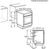Zanussi ZCK552J1XA Kombinált tűzhely | 54l | Inox