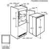 ZANUSSI ZEAN88FS Beépíthető hűtőszekrény | OptiSpace | 124 l | 87.3 cm magas | 54.8 cm széles