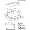 Zanussi ZFP316S Beépíthető teleszkópos páraelszívó | 410m3/óra | 60 cm | Inox