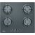 Zanussi ZGO65414BA Beépíthető gázfőzőlap | 60 cm | Inox