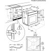 Zanussi ZOEKB0X2 Beépíthető sütő | Aqua clean | 63l | Inox
