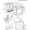 Zanussi ZOHEC2X2 Beépíthető sütő | LCD | 65l | Aqua Clean | Inox