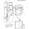 Zanussi ZOHEE2X2 Beépíthető sütő | LCD | 65l | Aqua Clean | Inox