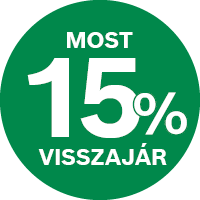 15% Visszajár Piktogram