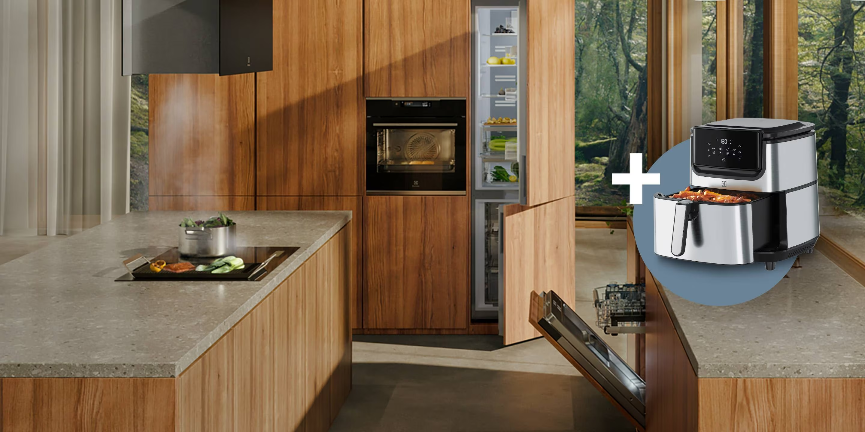 Beépíthető konyhai készülékek ráadás Air Fryer sütővel