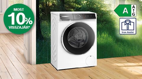 Bosch mosógépek 10% pénzvisszatérítéssel