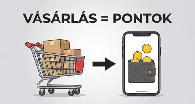 Pontok gyűjtése vásárlással